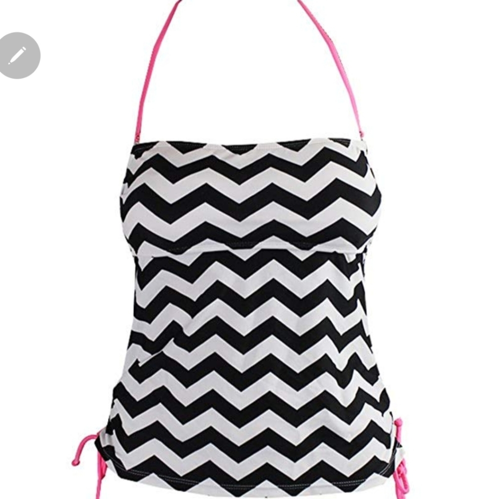 Hula Honey Chevron Tankini Swimsuit (Juniors)